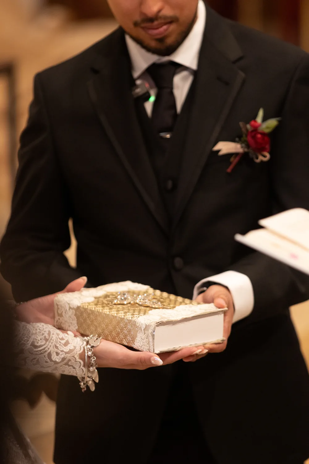 Unity ceremony detail from a Hill Country wedding